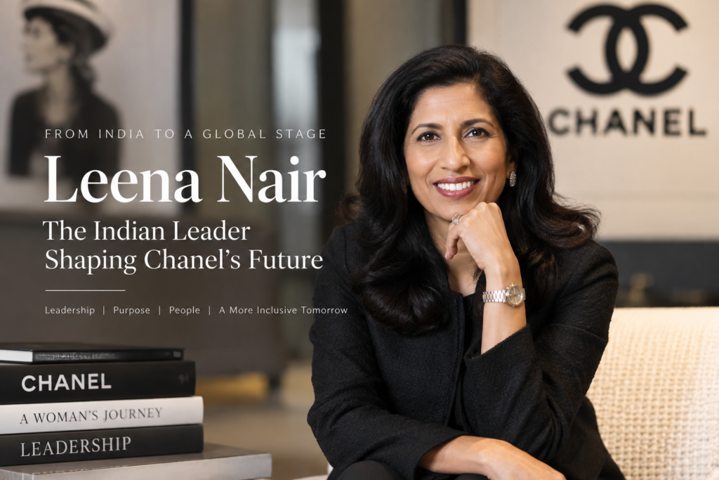 Leena Nair, Chanel CEO, featured in a leadership portrait